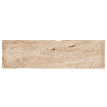 Currey & Co. Boyles Travertine Elongated Tray 1200-0594