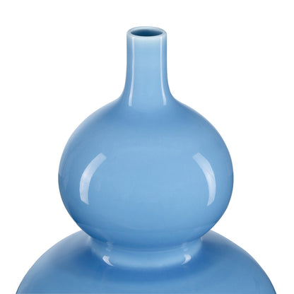 Currey & Co. Sky Blue Double Gourd Vase 1200-0610