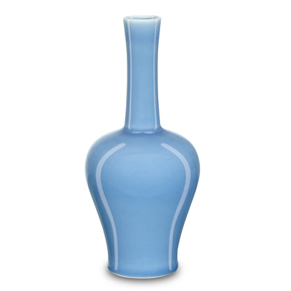 Currey & Co. Sky Blue Straight Neck Vase 1200-0611