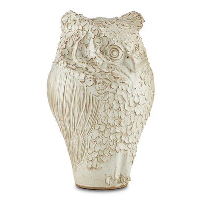 Currey & Co. Minerva Large White Owl 1200-0623