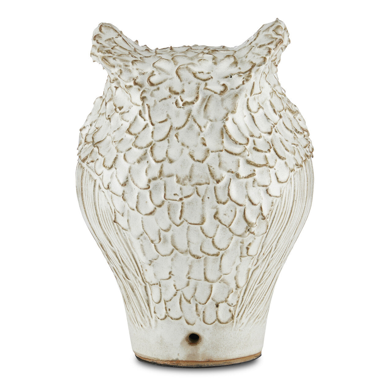 Currey & Co. Minerva Medium White Owl 1200-0624