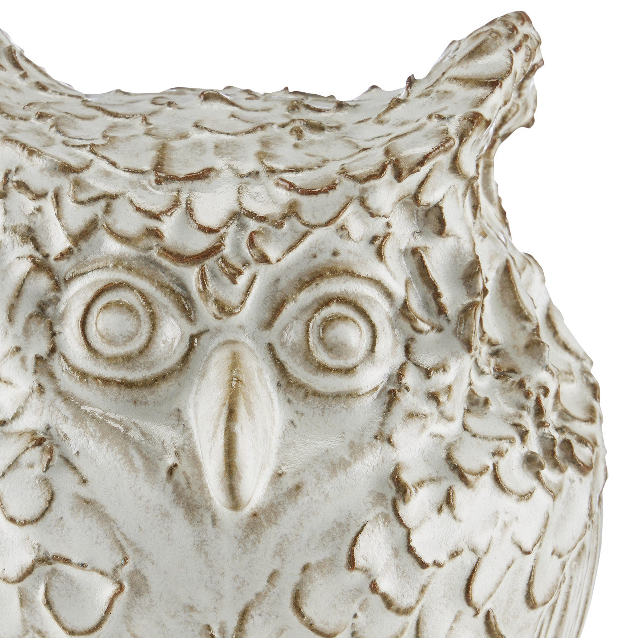 Currey & Co. Minerva Medium White Owl 1200-0624