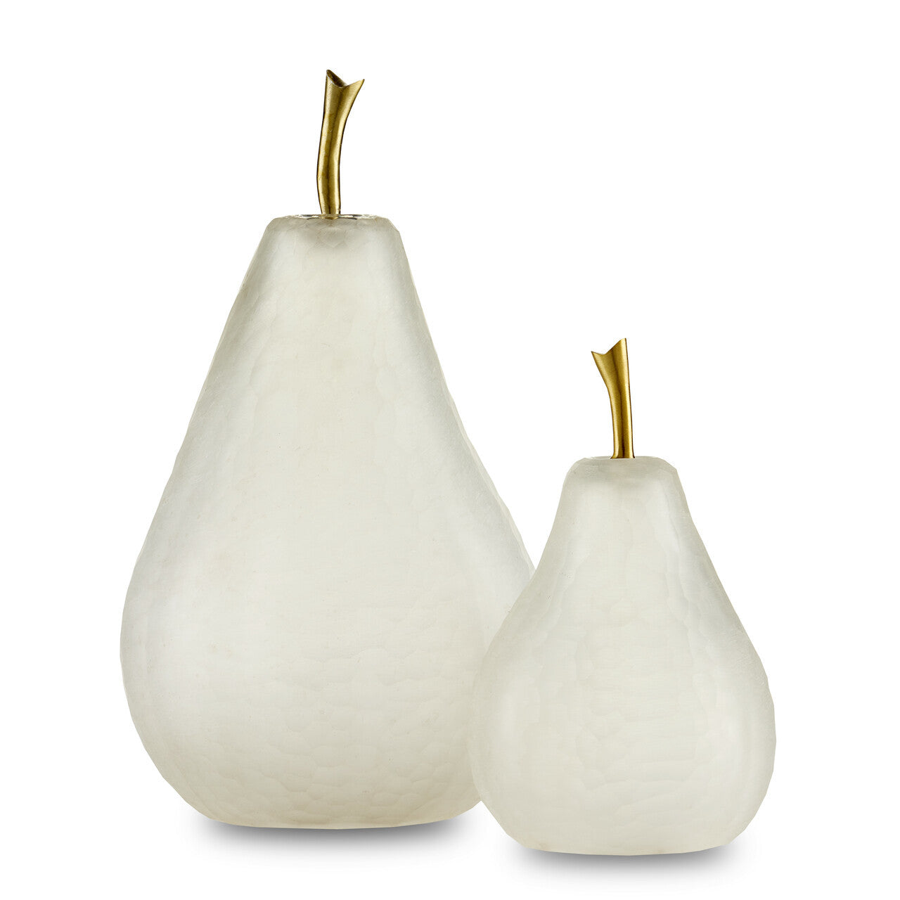 Currey & Co. Glass Pear Set of 2 1200-0641