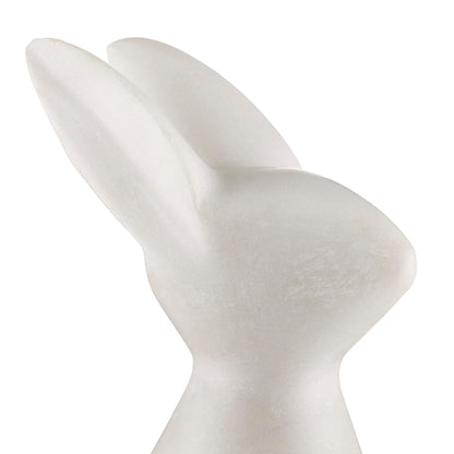 Currey & Co. White Marble Rabbit 1200-0654