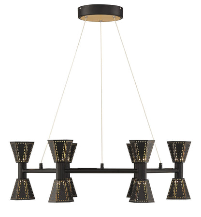 Arnsberg Houston Chandelier in Black / Gold 120311232