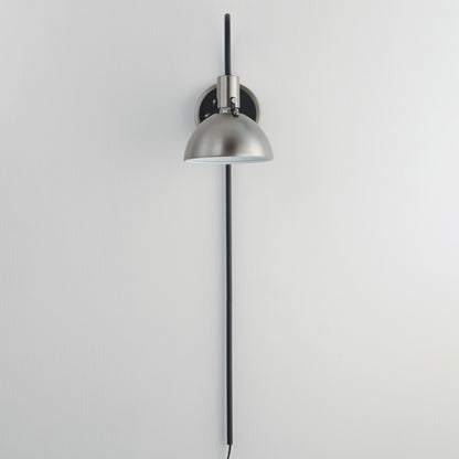 Maxim Dawn Pin Up Wall Sconce in Satin Nickel 12041SN