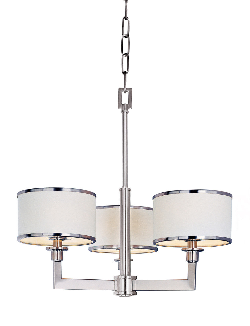 Maxim Nexus 3-Light Chandelier in Satin Nickel 12054WTSN