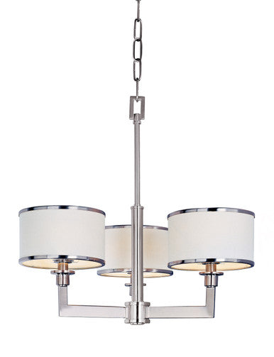 Maxim Nexus 3-Light Chandelier in Satin Nickel 12054WTSN