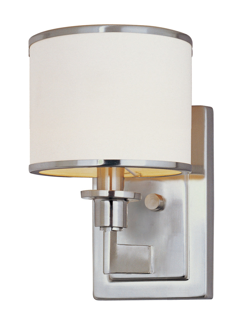 Maxim Nexus 1-Light Wall Sconce in Satin Nickel 12059WTSN