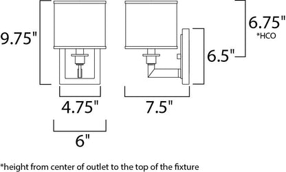 Maxim Nexus 1-Light Wall Sconce in Satin Nickel 12059WTSN