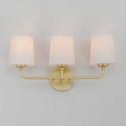 Maxim Bristol 3-Light Bath Vanity in Satin Brass 12093SWSBR