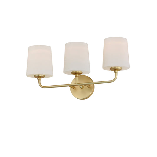 Maxim Bristol 3-Light Bath Vanity in Satin Brass 12093SWSBR