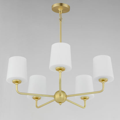 Maxim Bristol 5-Light Chandelier in Satin Brass 12095SWSBR