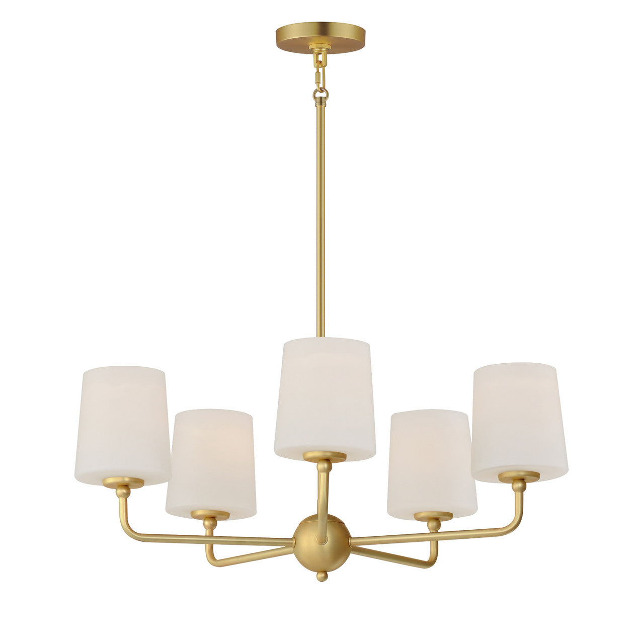 Maxim Bristol 5-Light Chandelier in Satin Brass 12095SWSBR