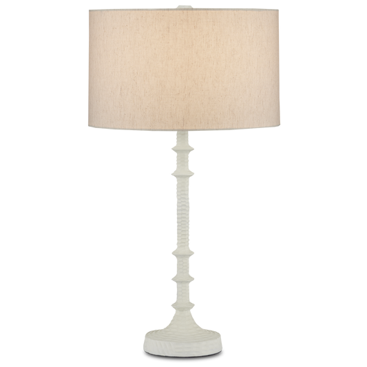 Currey & Co. 27.75" Gallo White Table Lamp 6000-0868