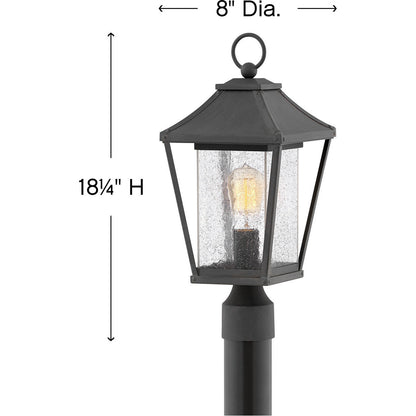 Hinkley Lighting Palmer Medium Post Top or Pier Mount Lantern Museum Black 1211MB