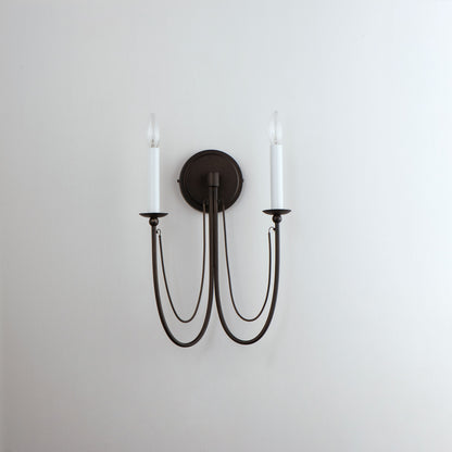 Maxim Plumette 2-Light Wall Sconce in Chestnut Bronze 12161CHB