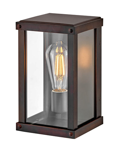 Hinkley Lighting Beckham Extra Small Wall Mount Lantern in Blackened Copper 12190BLC