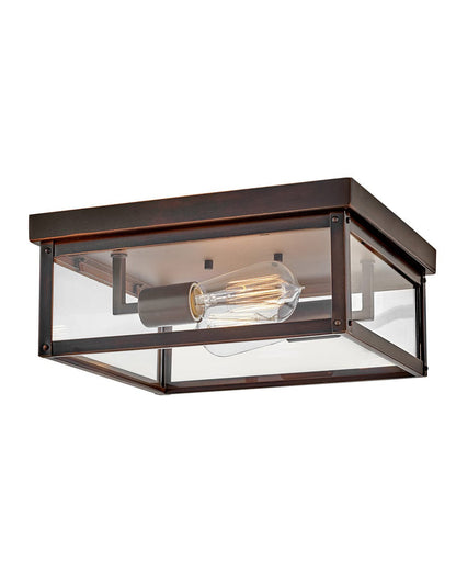 Hinkley Lighting Beckham Medium Flush Mount in Blackened Copper 12193BLC