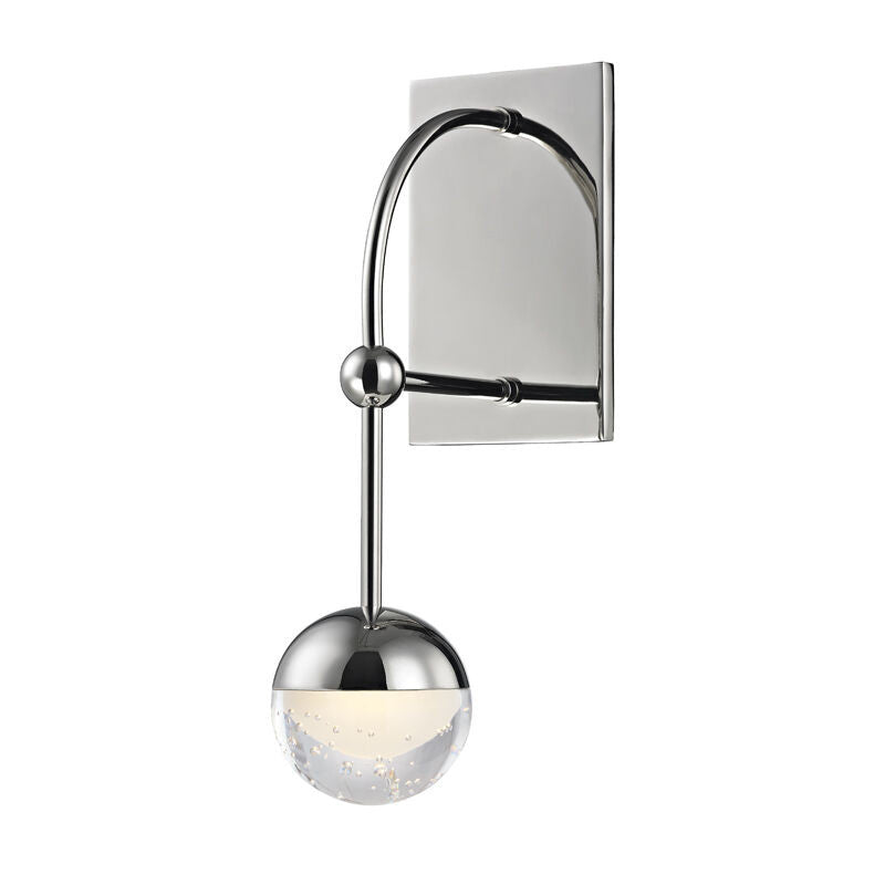 Hudson Valley Lighting Boca Wall Sconce in Polished Nickel 1221-PN