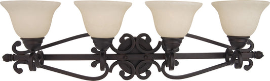 Maxim Manor 4-Light Bath Vanity in Oil Rubbed Bronze 12214FIOI