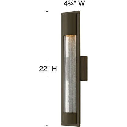 Hinkley Lighting Mist Medium Wall Mount Lantern Bronze 1224BZ