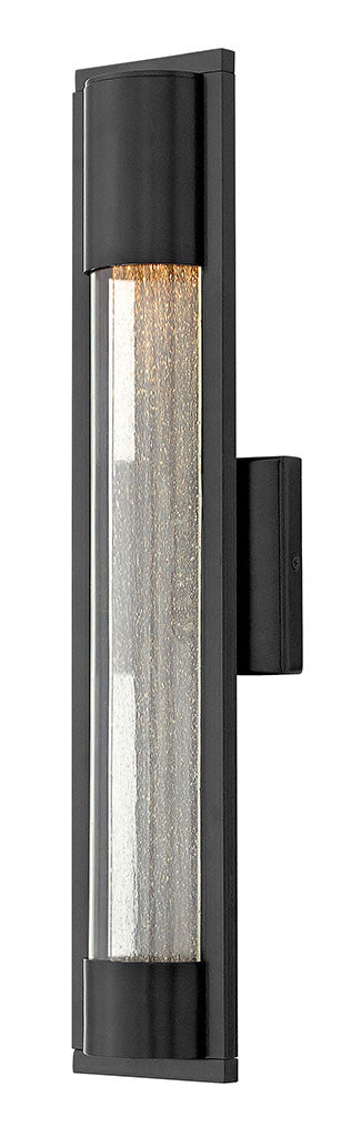 Hinkley Lighting Mist Medium Wall Mount Lantern Satin Black 1224SK