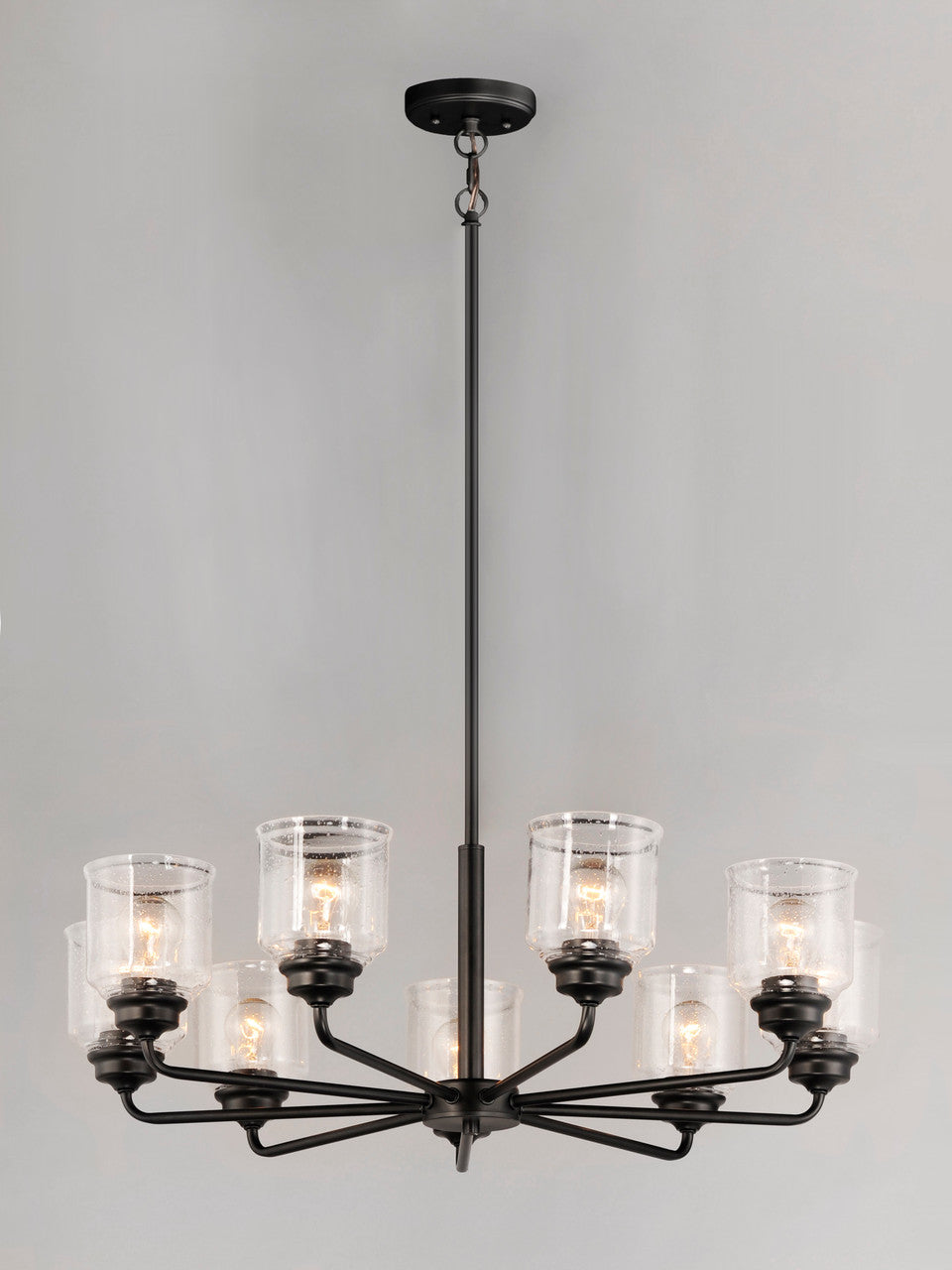 Maxim Acadia 8-Light Chandelier in Black 12268CDBK