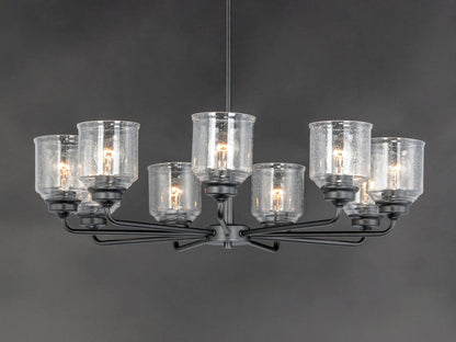 Maxim Acadia 8-Light Chandelier in Black 12268CDBK