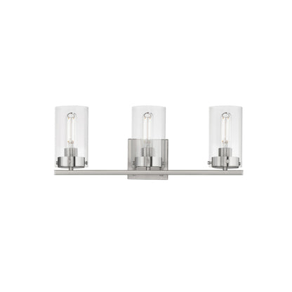 Maxim Pinn 3-Light Bath Vanity in Satin Nickel 12403CLSN