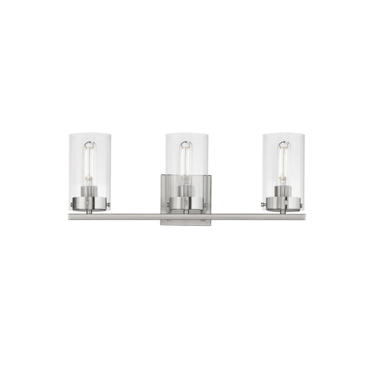 Maxim Pinn 3-Light Bath Vanity in Satin Nickel 12403CLSN