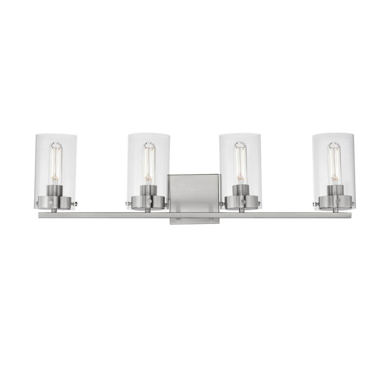 Maxim Pinn 4-Light Bath Vanity in Satin Nickel 12404CLSN