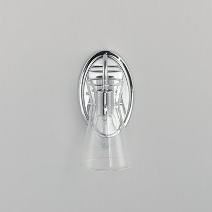 Maxim Ava 1-Light Wall Sconce in Polished Chrome 12481CLPC