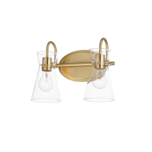 Maxim Ava 2-Light Bath Vanity in Natural Aged Brass 12482CLNAB