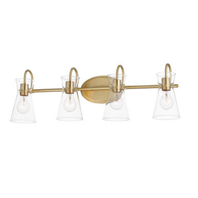 Maxim Ava 4-Light Bath Vanity in Natural Aged Brass 12484CLNAB