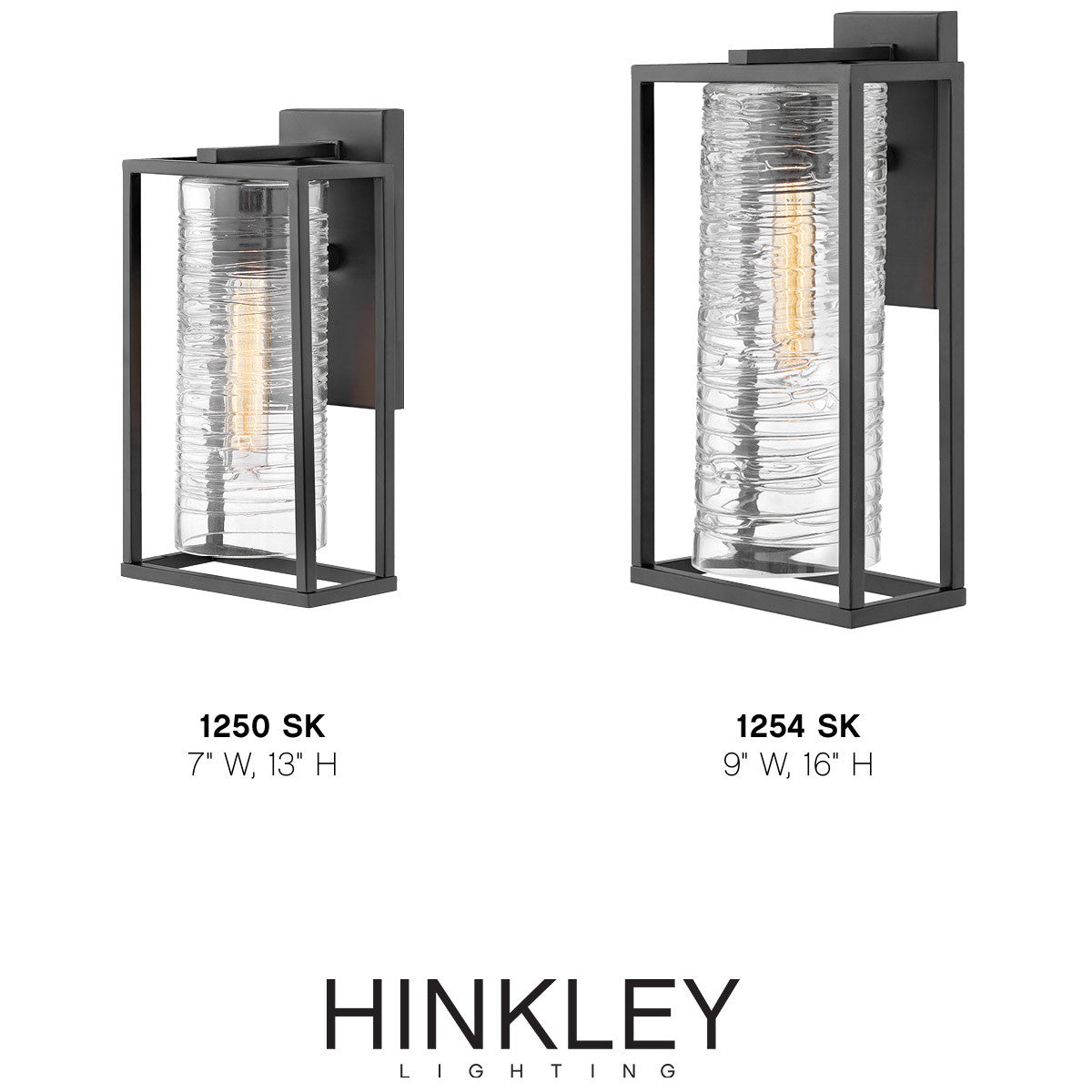 Hinkley Lighting Pax Small Wall Mount Lantern Satin Black 1250SK