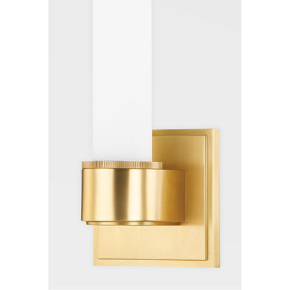 Hudson Valley Lighting Mill Valley Wall Sconce in Aged Brass 1261-AGB