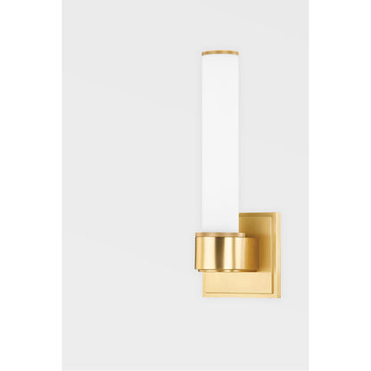 Hudson Valley Lighting Mill Valley Wall Sconce in Aged Brass 1261-AGB