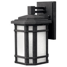 Hinkley Lighting Cherry Creek Small Wall Mount Lantern Vintage Black Integrated LED Bulb(s) 1270VK-LED