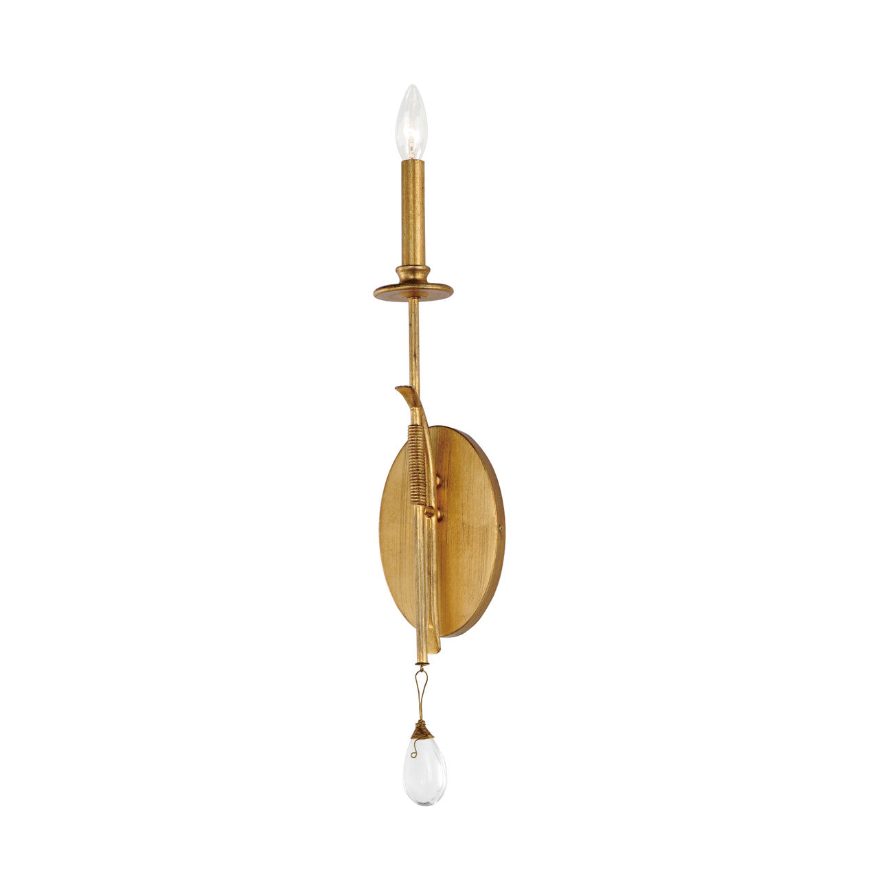 Maxim Eden 1-Light Sconce in Charcoal Gold Leaf 12741CHGL