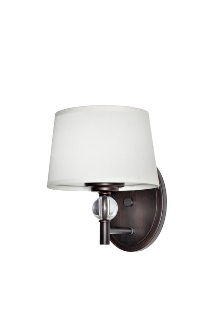 Maxim Rondo 1-Light Wall Sconce in Oil Rubbed Bronze 12761WTOI