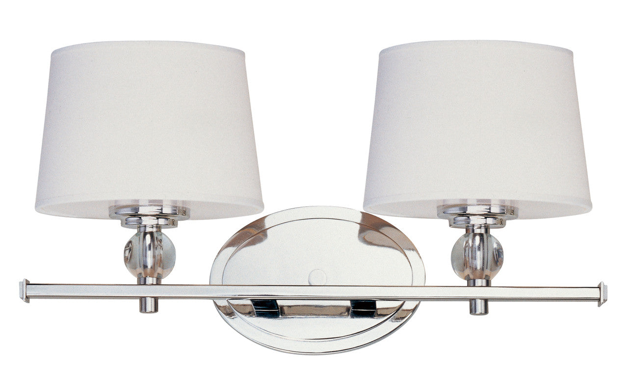 Maxim Rondo 2-Light Bath Vanity in Polished Nickel 12762WTPN