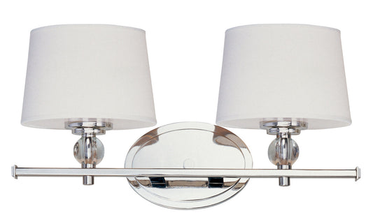 Maxim Rondo 2-Light Bath Vanity in Polished Nickel 12762WTPN