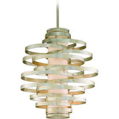 Corbett Lighting Vertigo Chandelier in Modern Silver Leaf 128-43