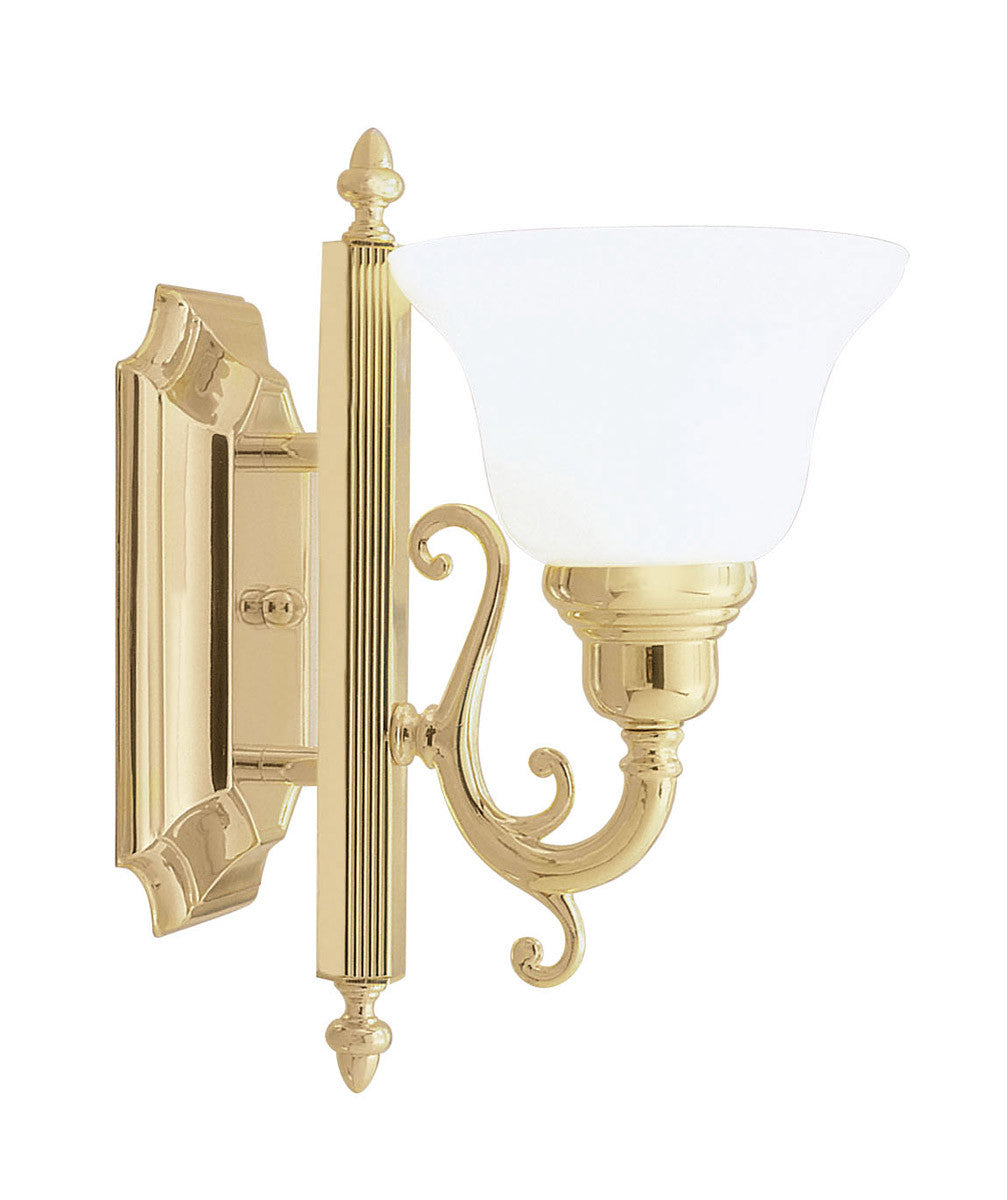 Livex Lighting French Regency Collection 1 Light Polished Brass Bath Light in Polished Brass 1281-02