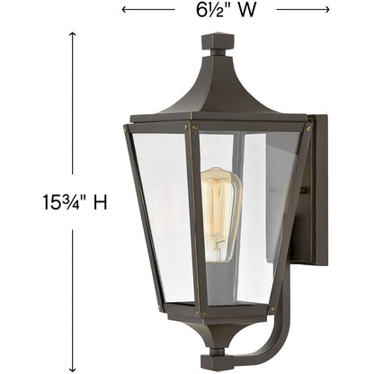 Hinkley Lighting Jaymes Small Wall Mount Lantern Oil Rubbed Bronze 1290OZ