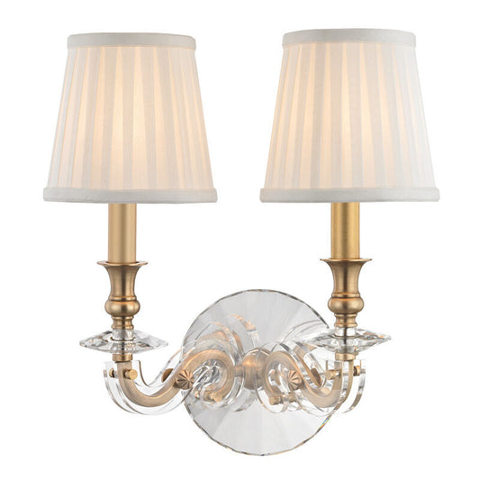 Hudson Valley Lighting Lapeer Wall Sconce in Aged Brass 1292-AGB