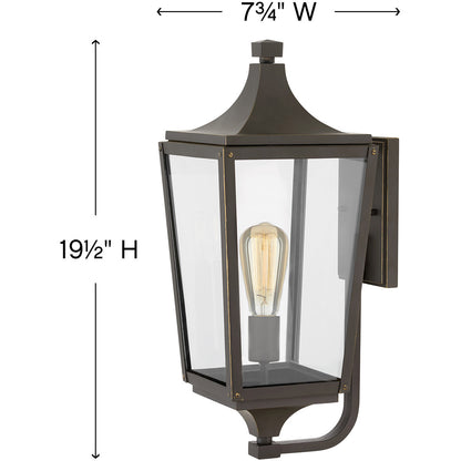 Hinkley Lighting Jaymes Medium Wall Mount Lantern Oil Rubbed Bronze 1294OZ