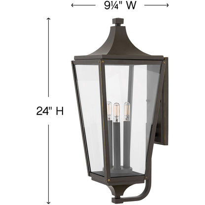 Hinkley Lighting Jaymes Large Wall Mount Lantern Oil Rubbed Bronze 1295OZ