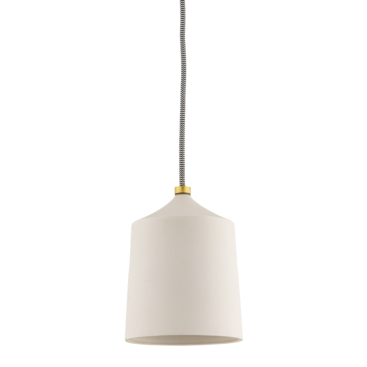 Mitzi 1 Light Pendant in Aged Brass/Matte White H339701-AGB/MW